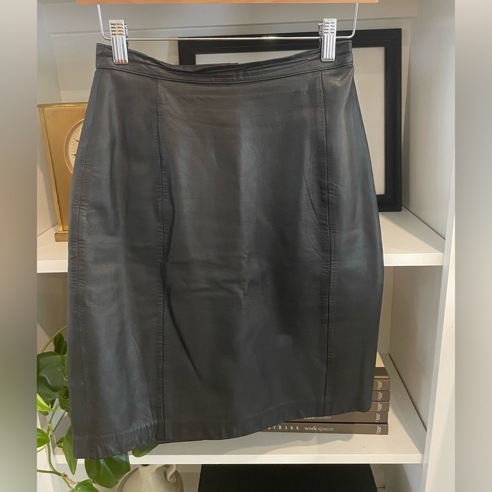 Vintage Express Leather Skirt